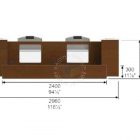 reception counter drawing